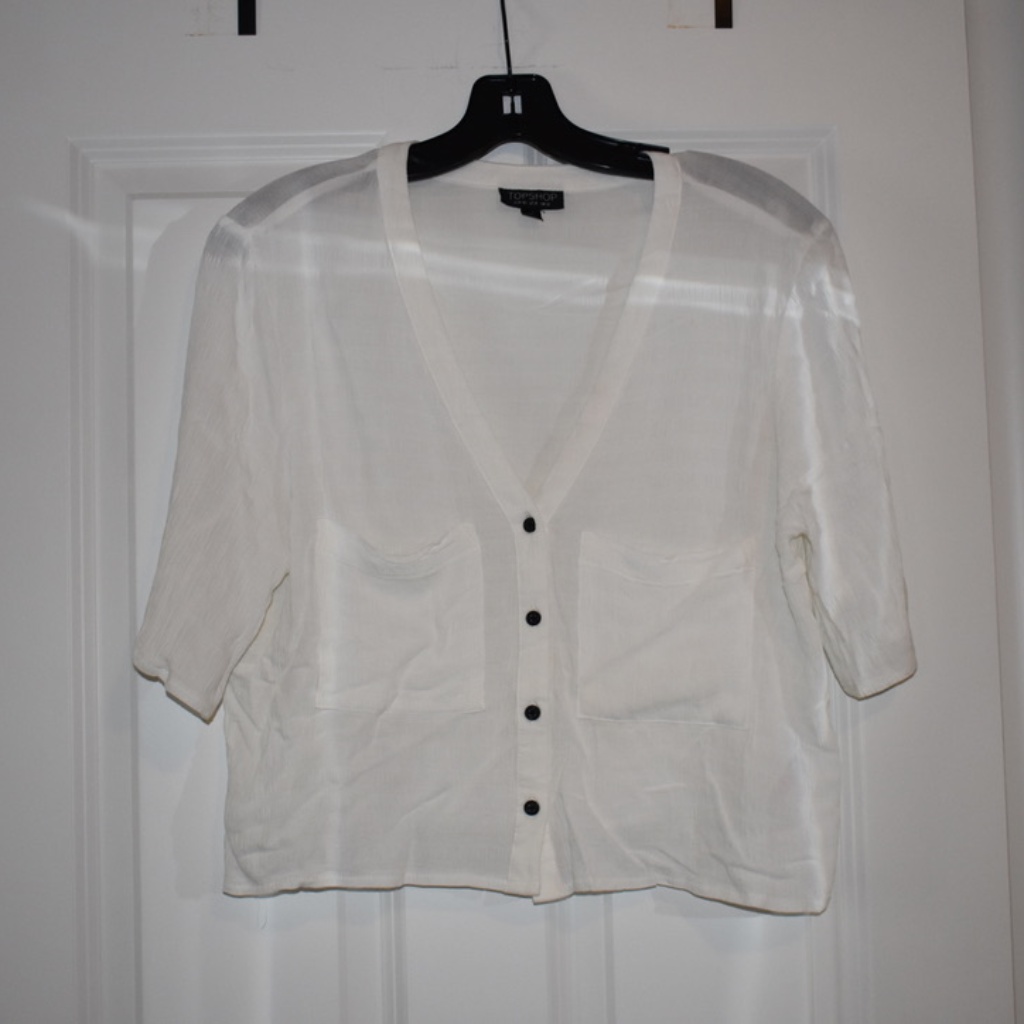 Topshop White Blouse